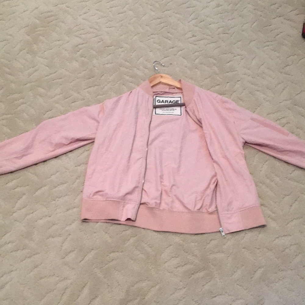 Pink bomber jacket